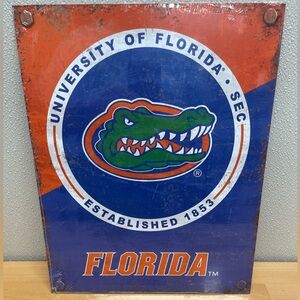 University of Florida Gators Metal Sign, 12.5”x16” UF College Decor. SEC